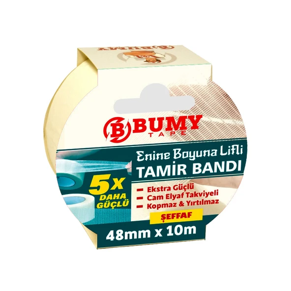 BUMY DUCK TAPE TAMIR BANDI 48MMX10MT SEFFAF ürün görseli 1