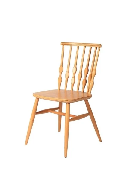 Natura Retro Ahşap Ceviz Sandalye - Resim 7