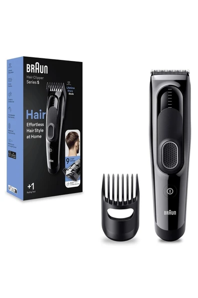 Braun Series 5 HC5310, Erkekler İçin 17 Uzunluk Ayarına Sahip Saç Kesme Makinesi - Resim 2