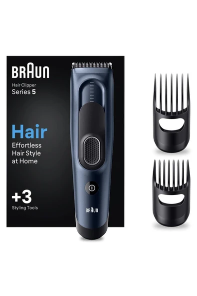 Braun Series 5 HC5350, Erkekler İçin 17 Uzunluk Ayarına Sahip Saç Kesme Makinesi - 5