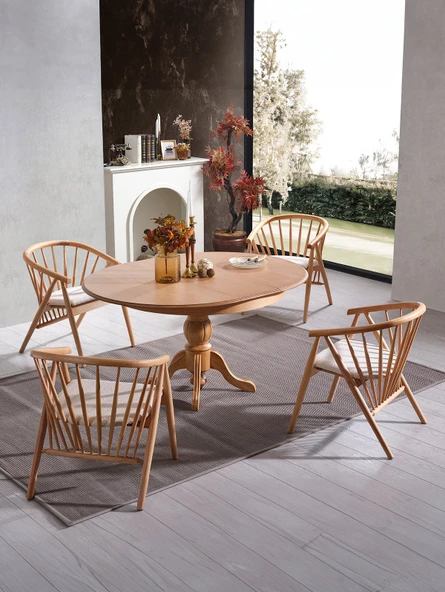 Helsa İskandinav Ahşap Sandalye - Resim 7