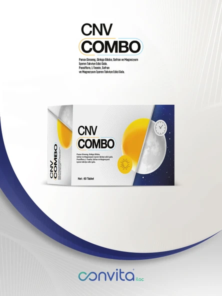 CNV COMBO PANAX GİNSENG , GİNKGO BİLOBA , MAGNEZYUM 60 TABLET