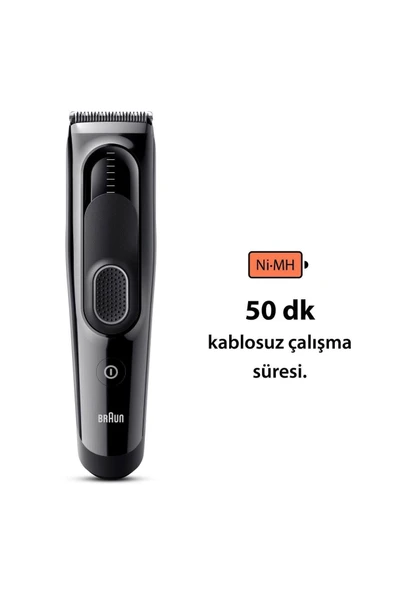 Braun Series 5 HC5310, Erkekler İçin 17 Uzunluk Ayarına Sahip Saç Kesme Makinesi