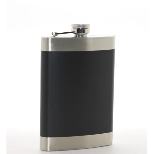 Paslanmaz Çelik Tekli 9 Oz Matara Siyah Renk ürün görseli