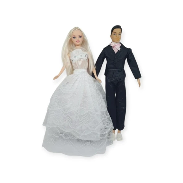 Anlily Gelin ve Damat Bebek Seti - 02264 - Resim 2