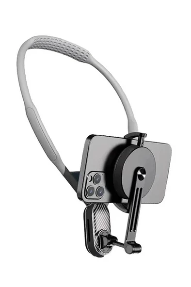 360 Derece Ayarlanabilir Boyun Askılı Manyetik Telefon Tutucu ürün görseli