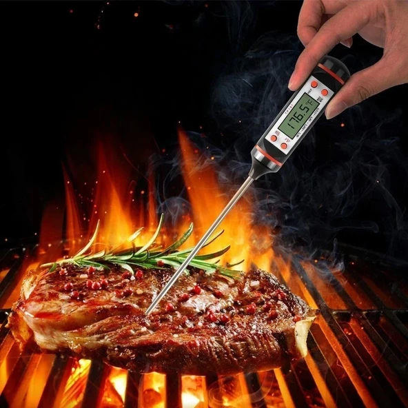 Dijital Gıda Termometresi Süt,Et,Yoğurt Mayalama,Mama Derecesi Ölçer Gıda Termometresi