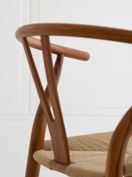 Windsor Hazeranlı İskandinav Ahşap Sandalye - Resim 5