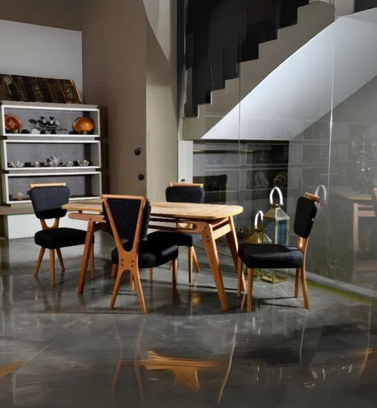 Venüs Ahşap İskandinav Sandalye - Resim 4