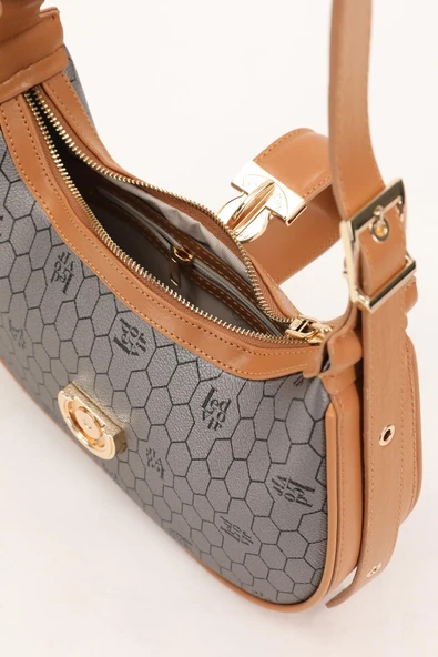 Levidor Platin Kadın El ve Omuz Çantası 930211 - Resim 4