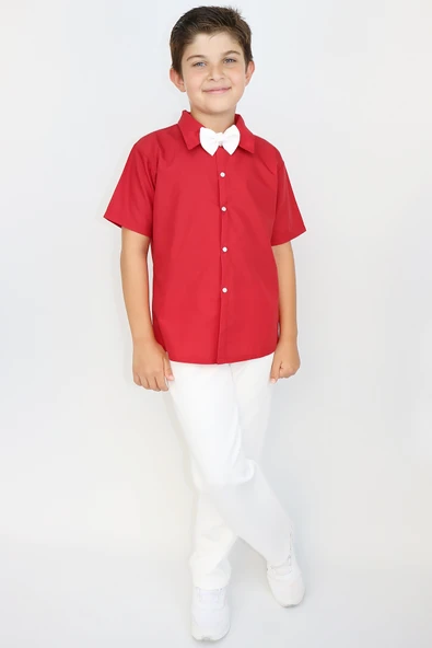 Erkek Çocuk Santino Papyonlu Alt Üst Takım 23 Nisan 29 Ekim 10 Kasım 19 Mayıs Gösteri Kıyafeti - Resim 7