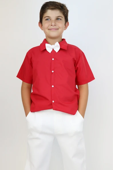 Erkek Çocuk Santino Papyonlu Alt Üst Takım 23 Nisan 29 Ekim 10 Kasım 19 Mayıs Gösteri Kıyafeti - Resim 4