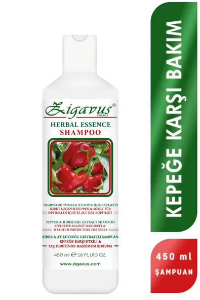 Zigavus Kepeğe Karşı Bakım Biber Ekstraklı Şampuan 450 ml 8699349130084 ürün görseli 1