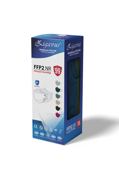Zigavus Yüksek Filtrasyonlu Kore Tipi F95 Gri Renk Maske 10 Adet - 2