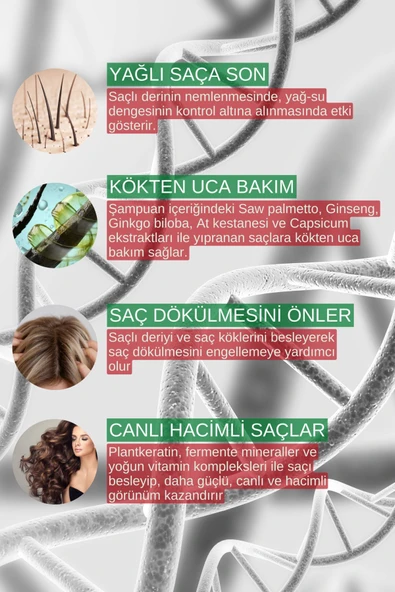 Zigavus Forte Yağlı Saçlar Için Saç Dökülmesine Karşı Şampuan 3 Adet Ve Dökülme Karşıtı Serum - 3