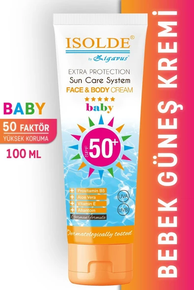Zigavus Isolde Bebek Güneş Koruyucu Krem 50+spf 100 ml - Ultra Koruma 8699349138400