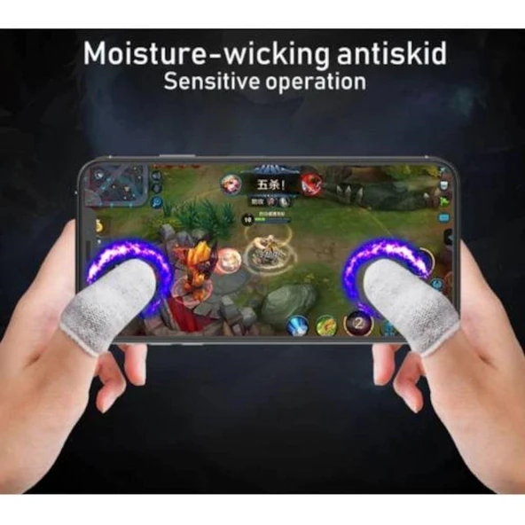 Pugb 1 Çift Pubg Ve Diğer Oyunlar İçin Hızlı Tetik Oyun Parmak Eldiven 100 ADET - 5