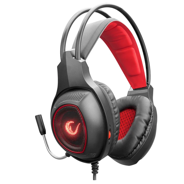 RAMPAGE RM-K23 MISSION KIRMIZI GAMING OYUNCU MİKROFONLU KULAKLIK RAMPAGE - 2
