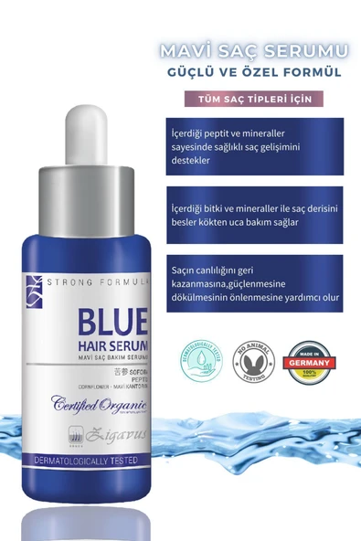Zigavus Blue Saç Bakım Serumu 3x33 ml (3 al 2 öde) - Mavi Su 8699349130855 - 3