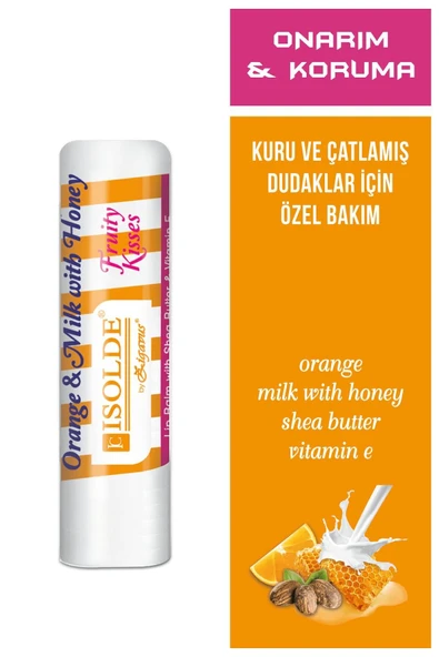 Zigavus Isolde Dudak Koruyucu Krem - Lipstick- Shea Butter, Ballı Süt ve Portakal Özlü Onarıcı 8699349138721 - 2