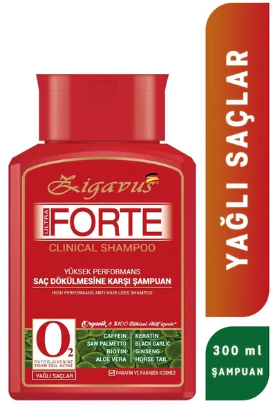 Zigavus Forte Ultra Clinical Yağlı Saçlar İçin Şampuan 300 ml - 1