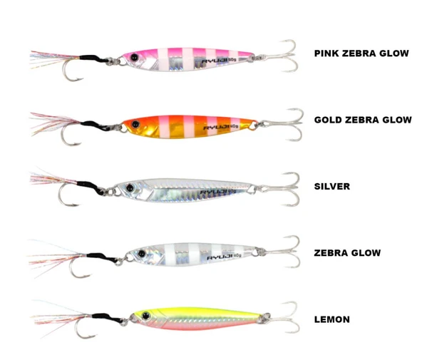 RYUJI JIG KING 60GR ZEBRA GLOW - 2