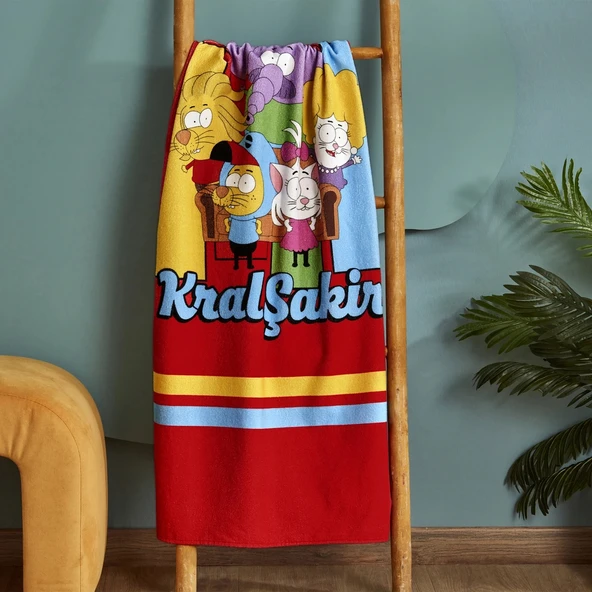 Karaca Home X Kral Şakir Sıkı Dostlar Plaj Havlusu 75x150 cm ürün görseli