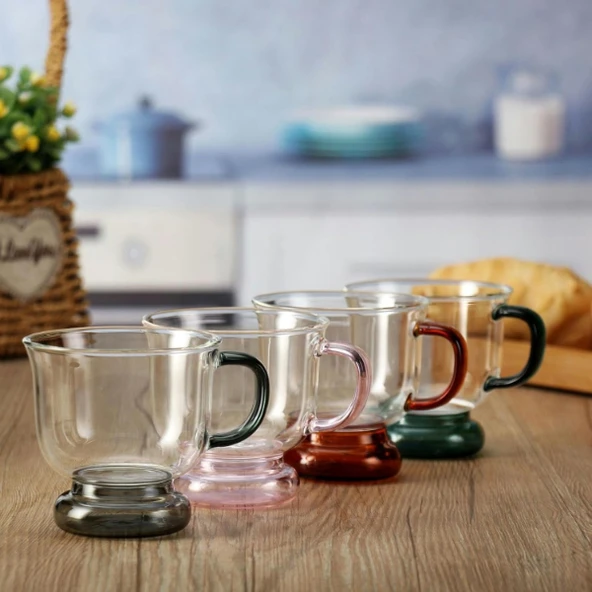 250 ml Renkli Cam Bardak ürün görseli