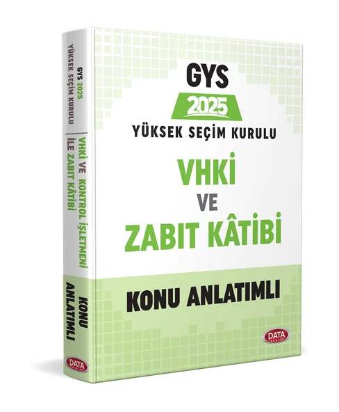Data 2026 Yüksek Seçim Kurulu (YSK) VHKİ ve Zabıt Kâtibi Konu Anlatımlı Data Yayınları ürün görseli 1