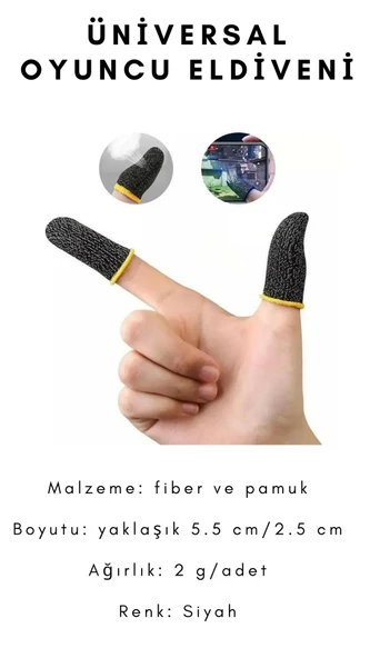 Pugb 1 Çift Pubg Ve Diğer Oyunlar İçin Hızlı Tetik Oyun Parmak Eldiven 50adet - 9