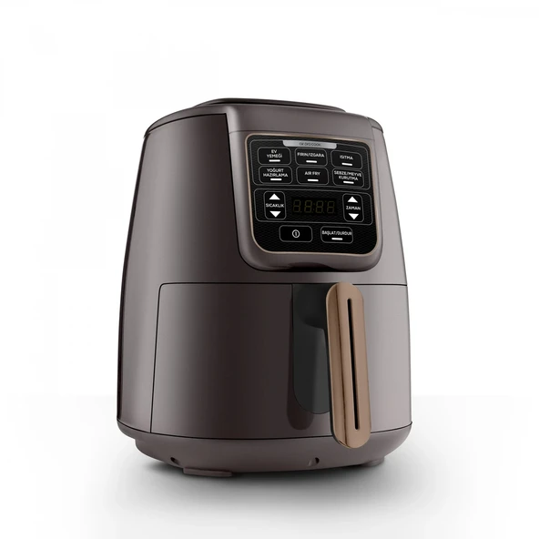 Karaca Air Pro Cook XL 2 in 1 Konuşan Airfryer Walnut Brown - Resim 11