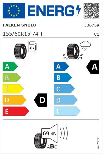 Falken Sincera SN110 Ecorun 155/60R15 74T (Yaz) (2025) - Resim 2
