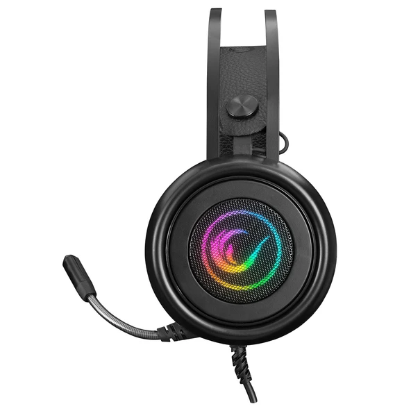 RAMPAGE SN-R8 VANDAL SİYAH USB 7.1 RAINBOW LED + SES KONTROLLÜ MİKROFONLU OYUNCU KULAKLIĞI RAMPAGE - 3