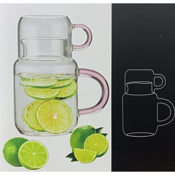 Cam Bardak Sürahi - Resim 2