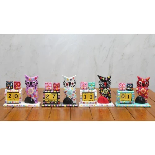 Ahşap Tekli Baykuş Takvim ürün görseli