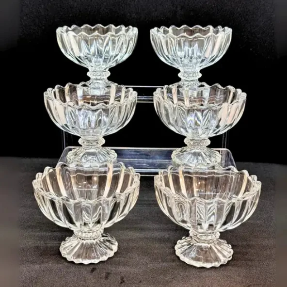 6'lı Kristal Çerezlik Seti - Resim 2