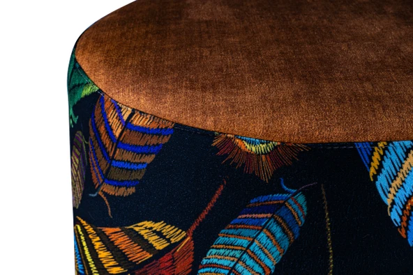 Juno Etnico Etnik Desenli Puf - Resim 4