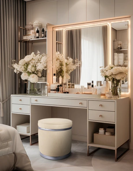 Zerafet Silver Luxery Puf - Resim 5