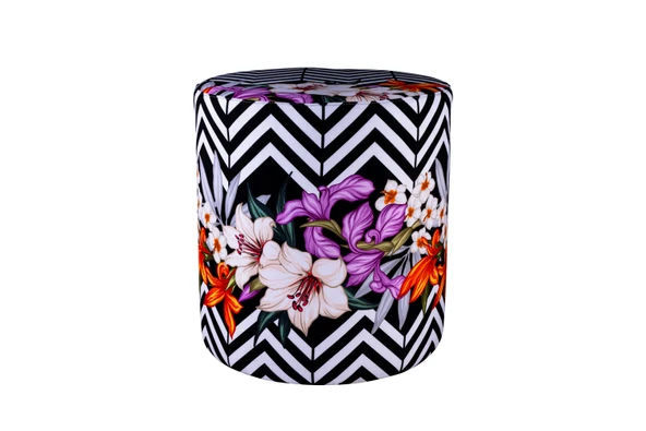 Juno Etnico Etnik Desenli Puf - Resim 6