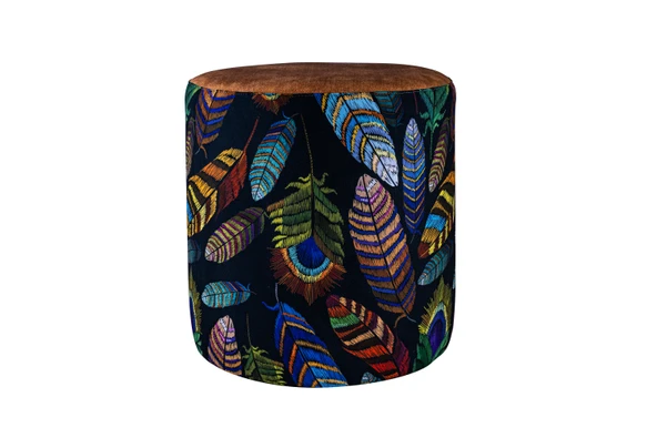 Juno Etnico Etnik Desenli Puf - Resim 2