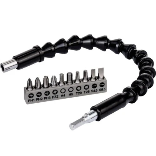 Esnek Şaftlı Tornavida Ucu Seti - Resim 2