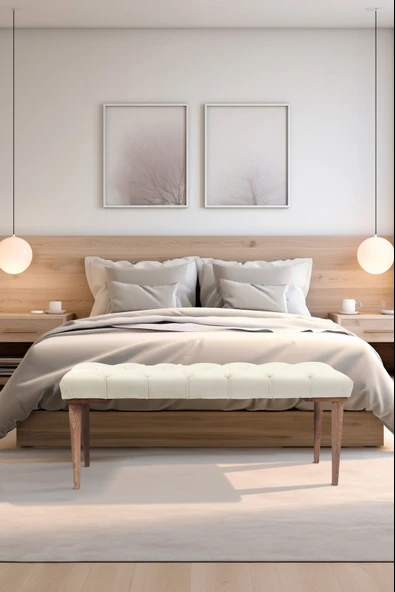 Gazzini Classic Retro Bench Puf - Resim 5