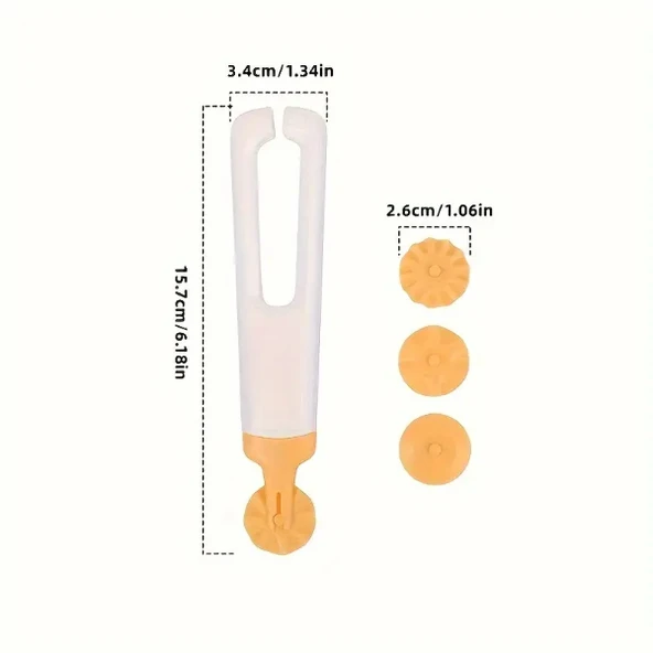 4 Başlıklı Hamur Kesici - Resim 2