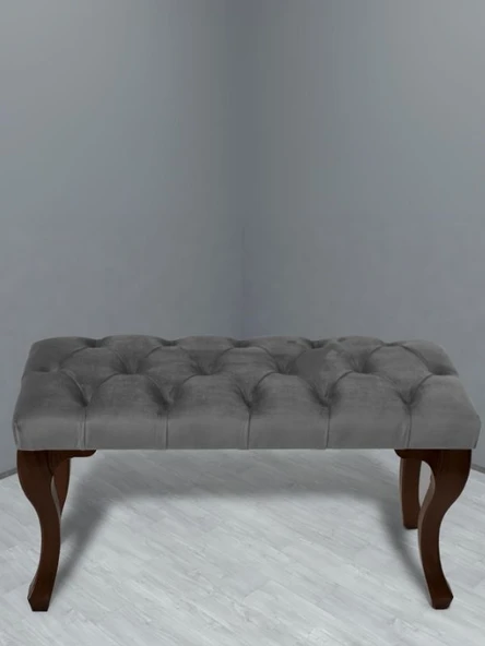 Gazzini Classic Chester Model Kapitoneli Puf, Ceviz ürün görseli