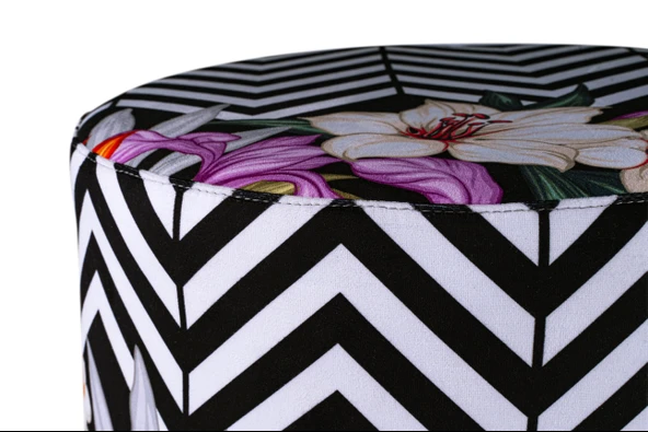 Juno Etnico Etnik Desenli Puf - Resim 8