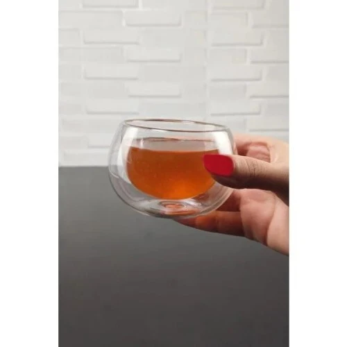 Çift Cidarlı Cam Reçellik 6 Adet ürün görseli