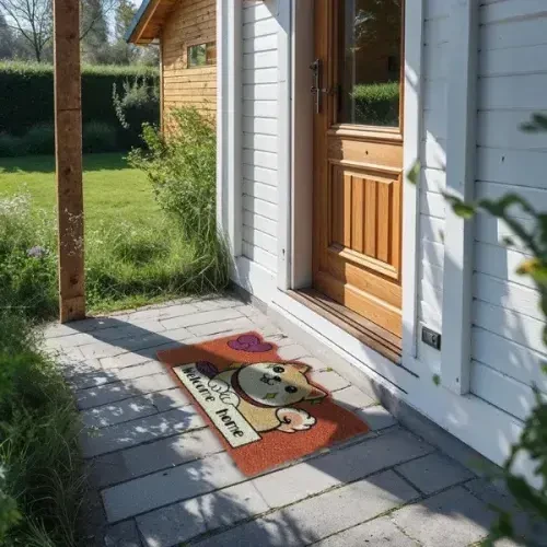 Sevimli Hayvan Tasarımlı Kapı Paspası - Resim 5