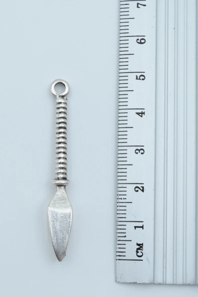 2'li Viking Pusula - Mızrak Gümüş Kaplama Kolye Seti - Resim 4