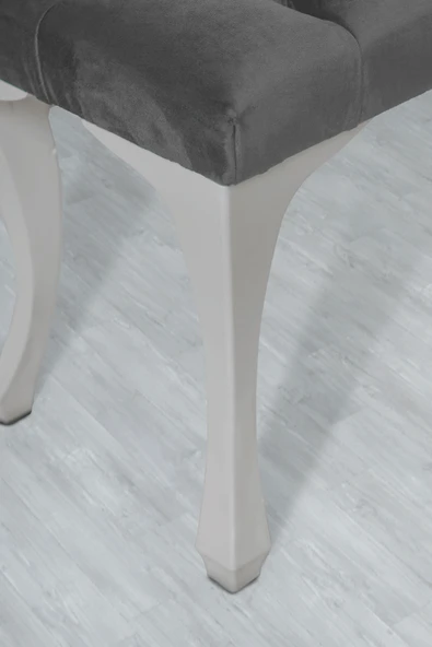 Gazzini Classic Chester Model Kapitoneli Puf, Beyaz - Resim 4