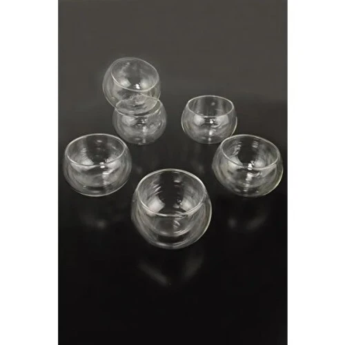 Çift Cidarlı Cam Reçellik 6 Adet - Resim 2